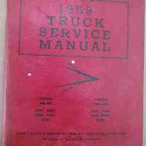 1959 Truck Service Manual Dodge & Fargo