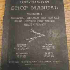 1957-59 Shop Manual Volume I