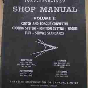 1957-59 Shop Manual Volume II