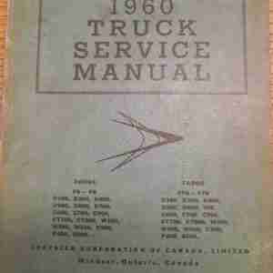 1960 Truck Service Manual