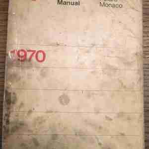 1970 Polara & Monaco Service Manual